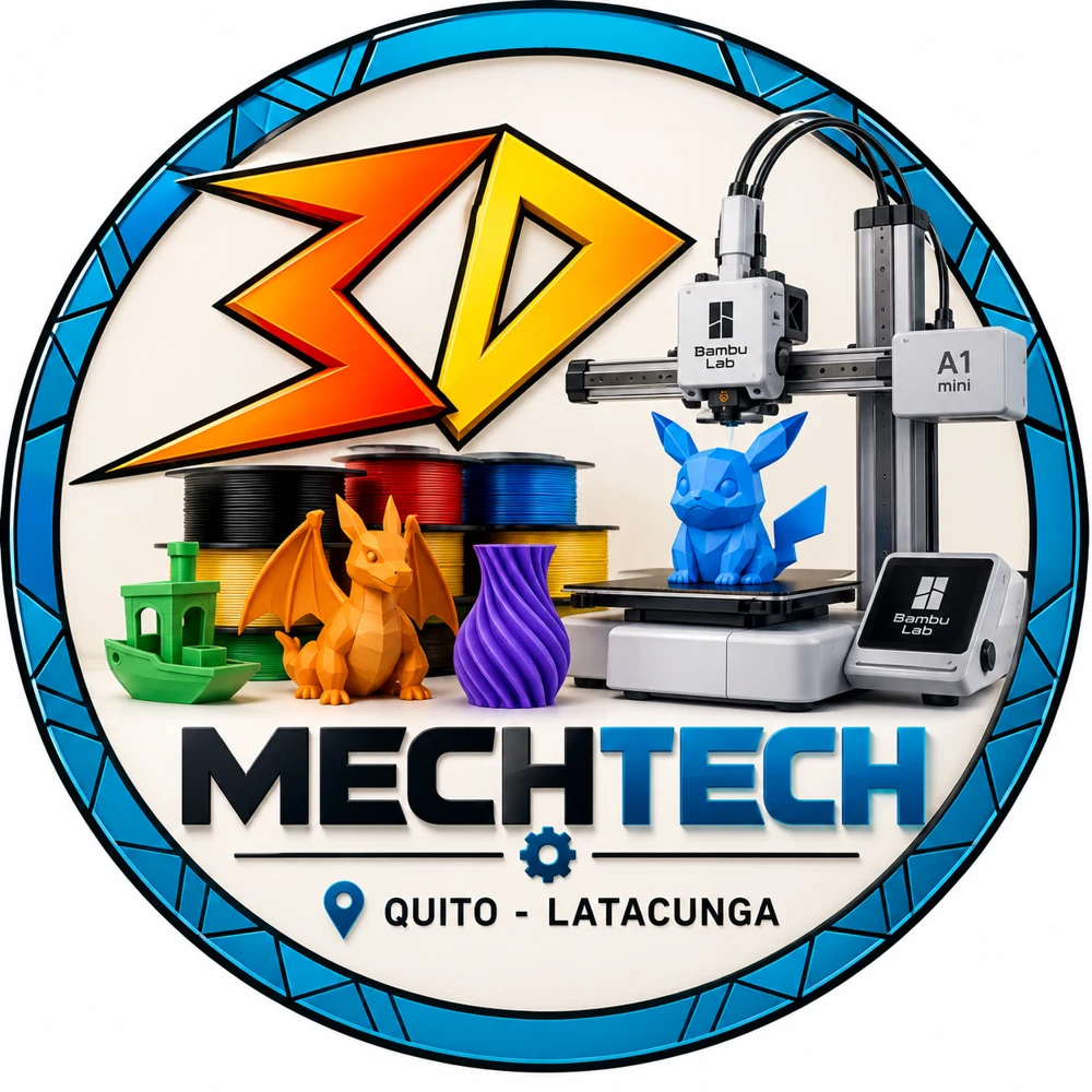 Logo de 3D MECHTECH, impresión 3D en Ecuador