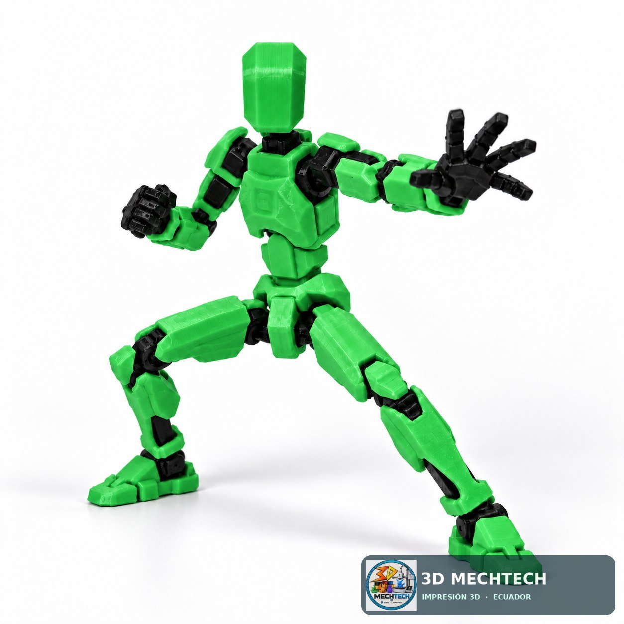 Detalle 2 de Dummy 13 Articulado Verde y Negro | Figura Armada