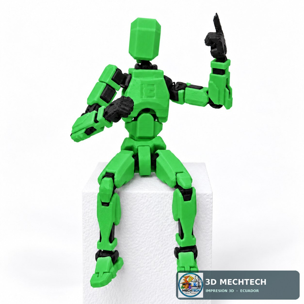 Dummy 13 Articulado Verde y Negro | Figura Armada