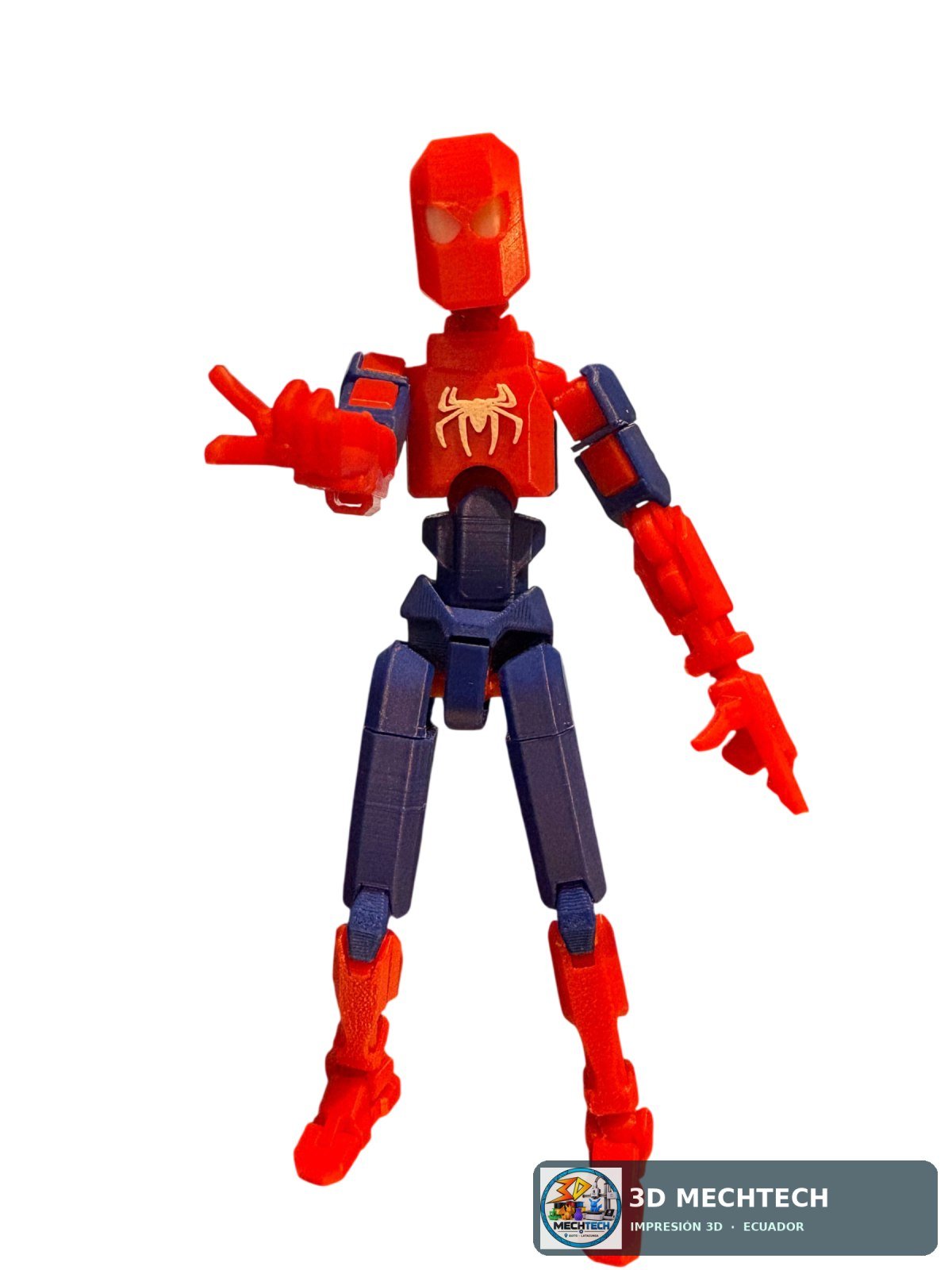 Dummy 13 Spider-Man Articulado | Figura Armada Rojo y Azul impreso en 3D por 3D MECHTECH