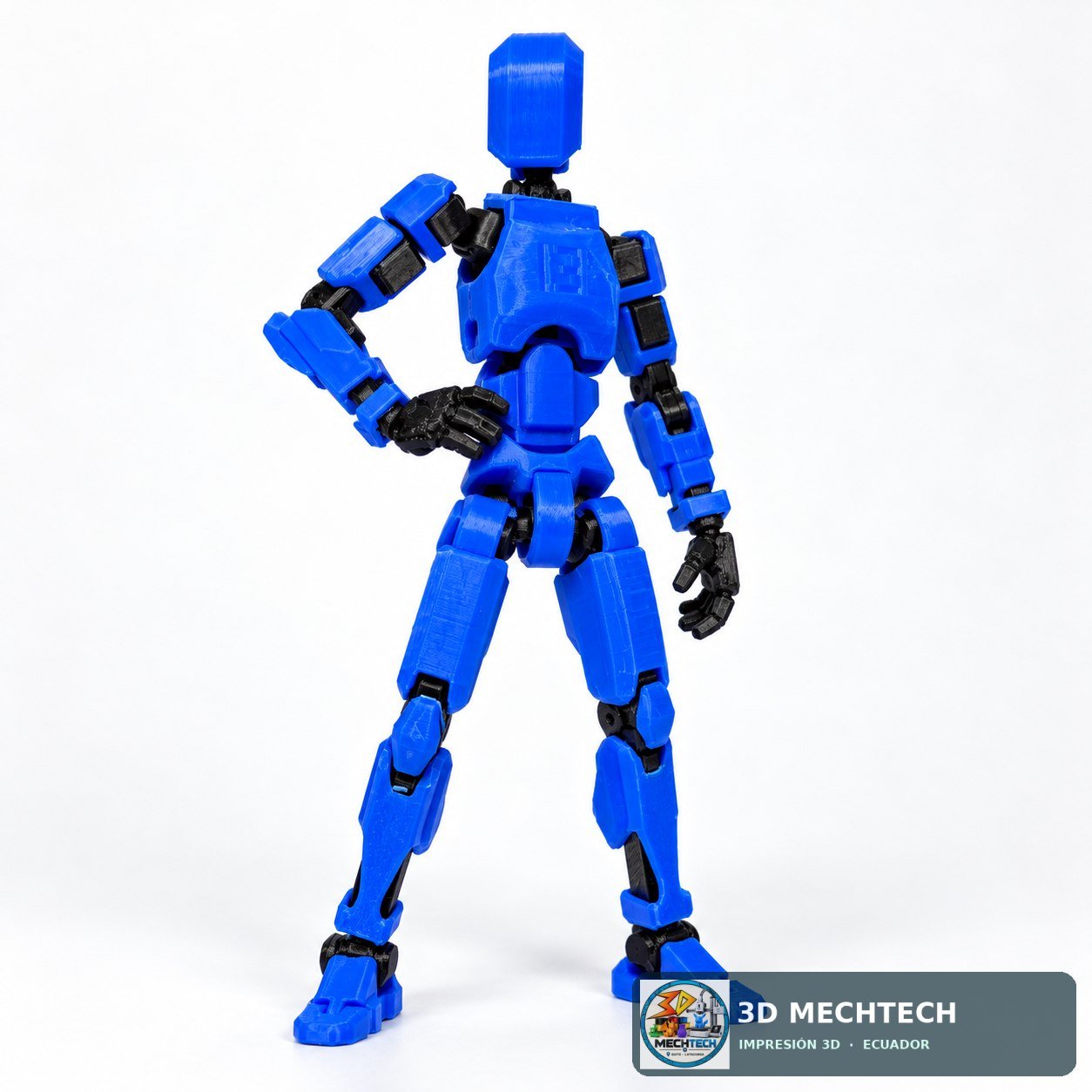 Detalle 3 de Dummy 13 Articulado Azul y Negro | Figura Armada
