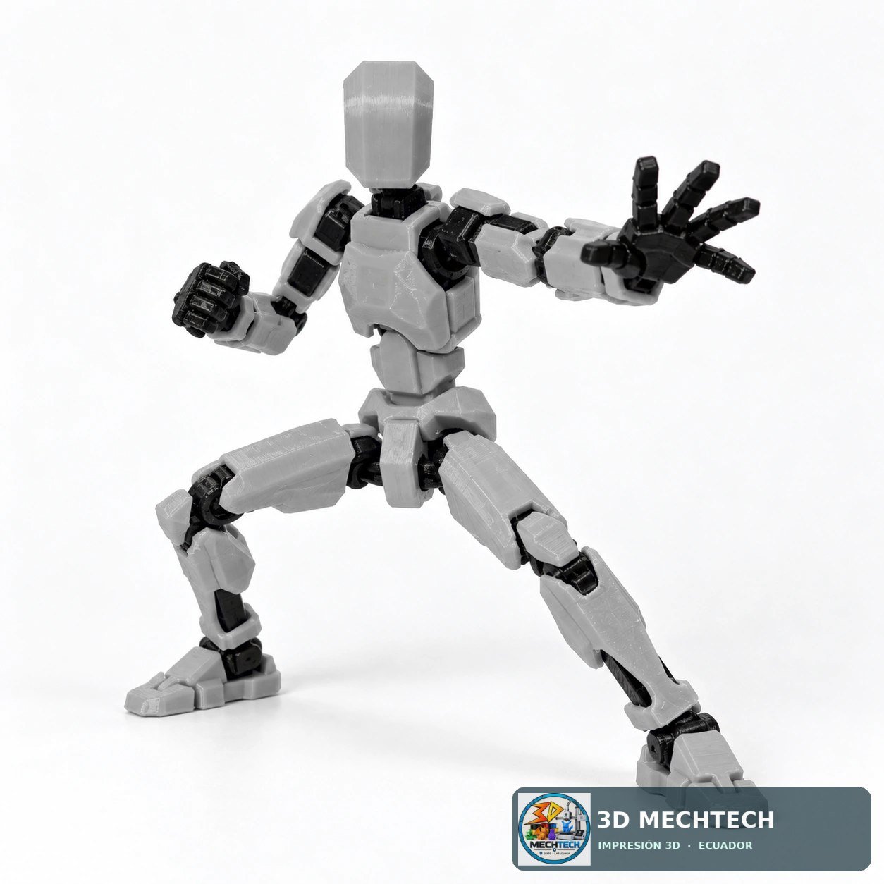 Detalle 2 de Dummy 13 Articulado Gris y Negro | Figura Armada