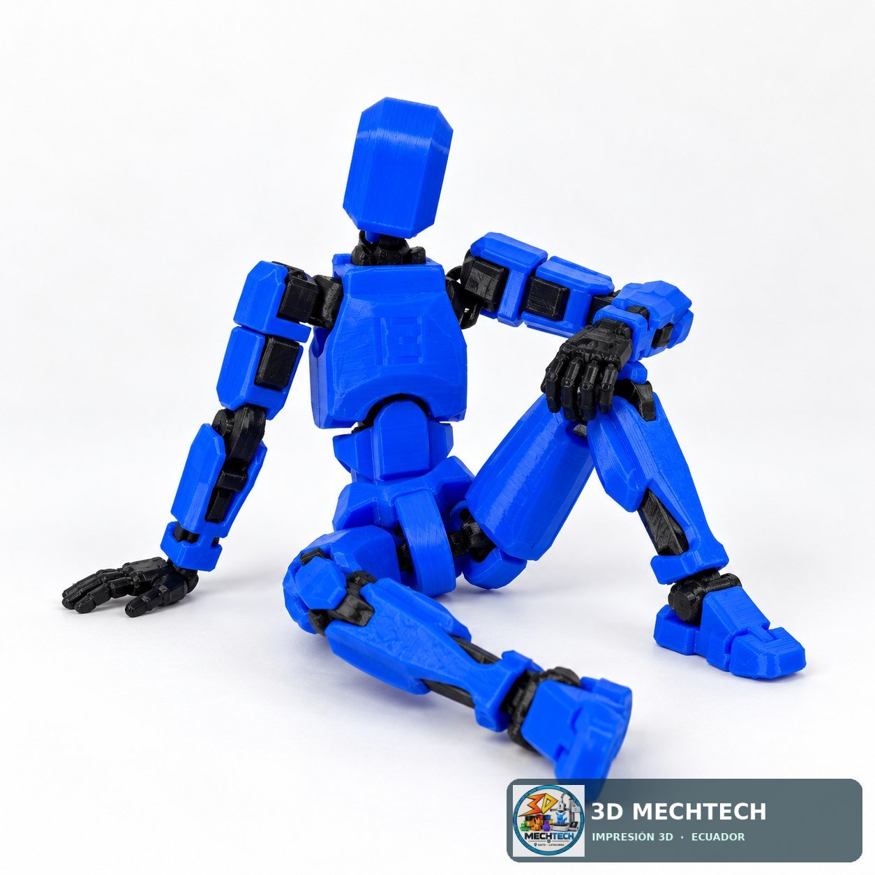 Detalle 2 de Dummy 13 Articulado Azul y Negro | Figura Armada